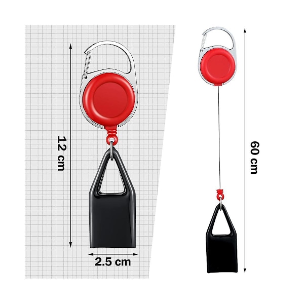 10 stk. Inntrekkbar Lighter Klips Assortert Farge Lighter Holder Nøkkelring Med Klips Klassisk Lighter