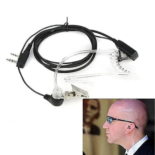 Fbi-tyyliset kuulokemikrofonit, turvaradiopuhelimet, Pro 2-pin