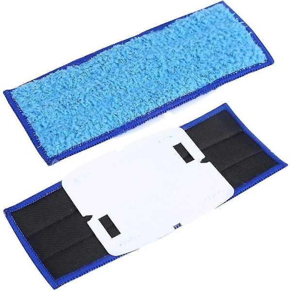 Mopping Pad, 10 kpl Vaihdettavat Pestävät Märkä- ja Kuivamopping-tyynyt (märkätyyny-sininen)