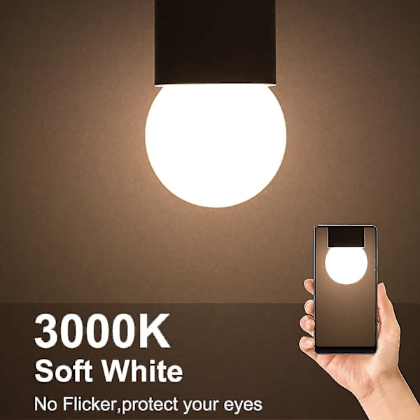 10-pack E27 G45 LED-lampor - Varmvitt 3000k - 5w G45 - Matt polykarbonatskal - Ej dimbar [energiklass G]