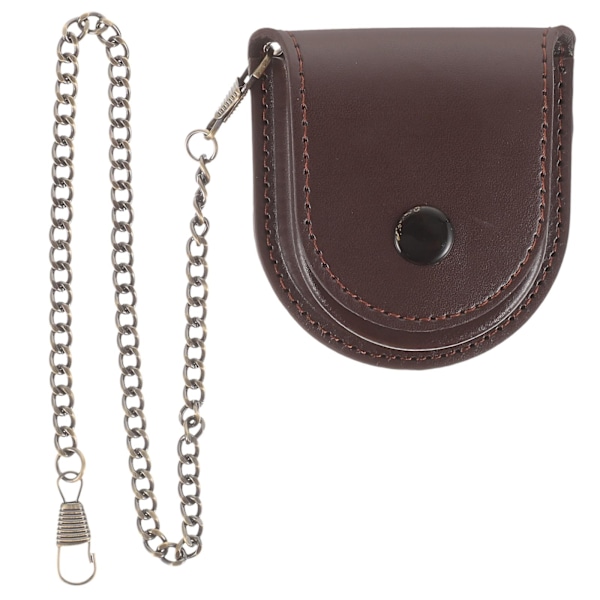 Retro stil fickurspåse fickur förvaringsväska bärbar klockväska väska fickurspåse kaffe