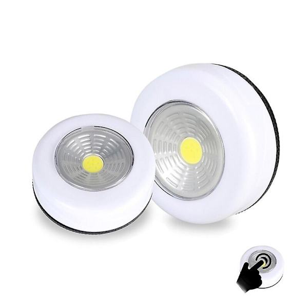 2 st trådlösa LED-lampor för garderob, nattlampa, batteridriven, garderob, skåp