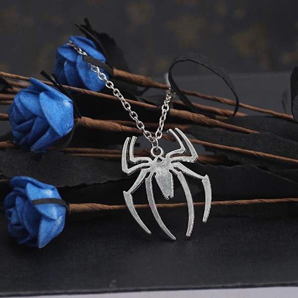 Hämähäkki riipus kaulakoru ruostumaton teräs kevyt Spiderman Charm korut naisille tytöille pojille lapsille