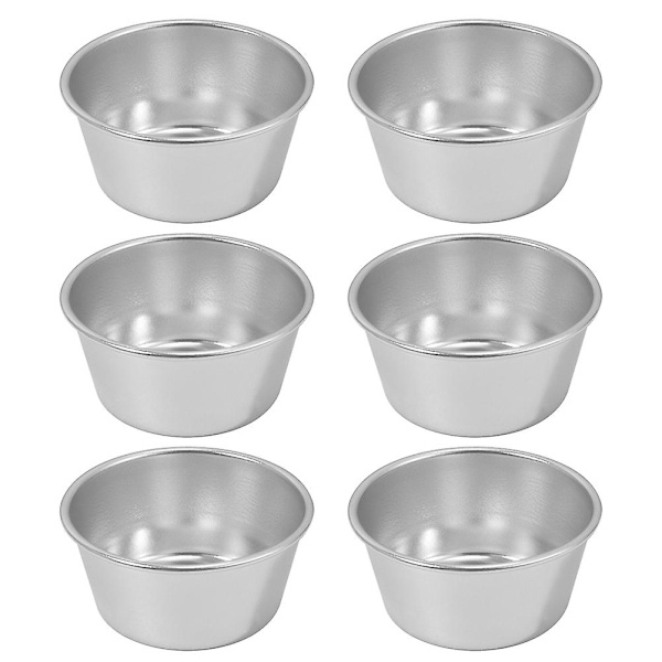 6 st muffinkaksformar Multifunktionella muffinsformar Metallbakformar Baktillbehör