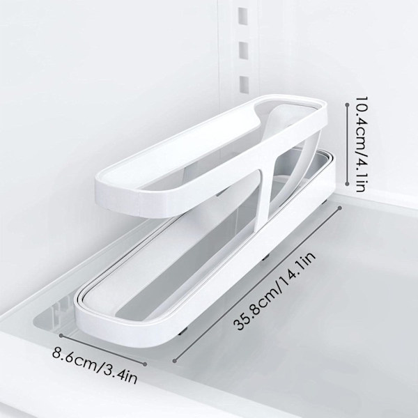 Penguin Egg Holder for Boiled Eggs | Egg Container | Egg Boxes | Refrigerator Organizer | Plastic Acrylic Egg Organizer for Refrigerator 2 Tiers