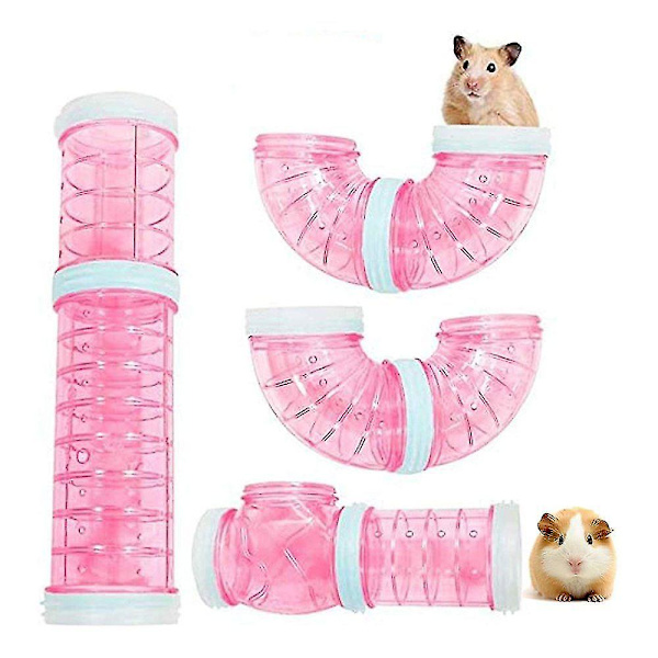 Rör för tunnelhamster DIY hamsterbur rör tillbehör hamsterbur liten husdjurspipeline ansluten tunnel leksak