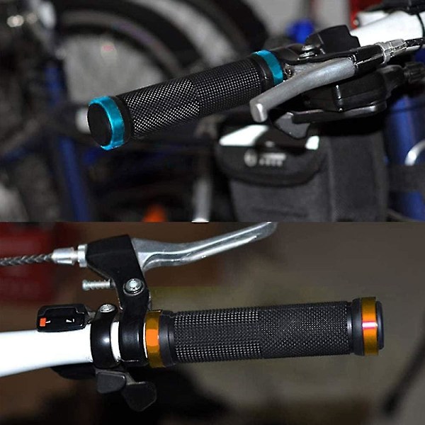 2 par cykelstyrgreb, dobbelt lås cykelgreb, skridsikkert gummigreb til cykel