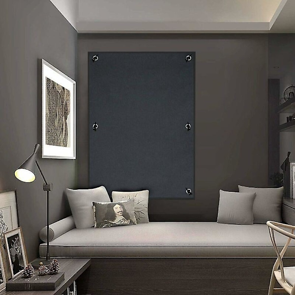 Blend med varmeisolerende sugekopp for solreflektor takvindu sugekopp 60x120Cm mørkegrå