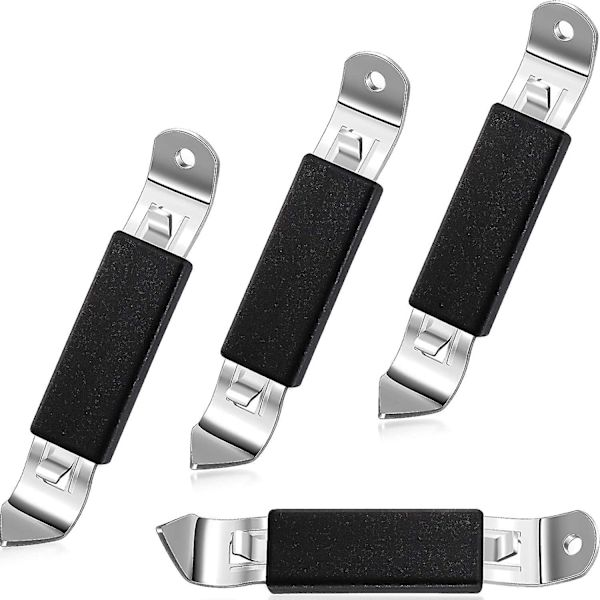 4 st magnetiska flasköppnare klassiska rostfria stansöppnare burköppnare med magnet för camping och resor