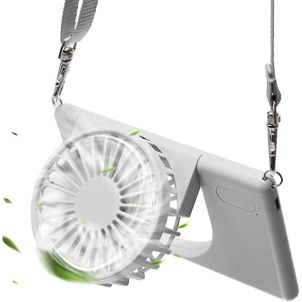 Portable Usb Personal Fan With 3 Speeds (grey)