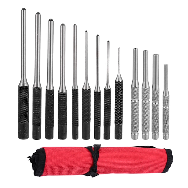 13 Pcs Roll Pin Punch Set Assembly Kit Hand Pin Remover Tool for Watch Jewelry