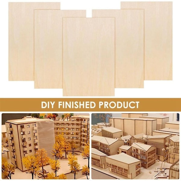 15 kpl Basswood-puutauluja Mallilelujen Rakentamiseen Veistämiseen Käsitöihin Koulutuksellisiin DIY-tarvikkeisiin DIY B