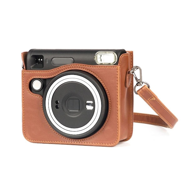 Retro Camera Bag For Square Sq40 Cameras Bags Shockproof Case With Adjustable Shoulder Strap Brown