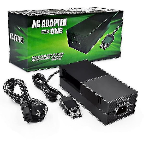 Xbox One AC-sovitin, korvaava virtalähde, 100-240V jännite, AC-kaapeli
