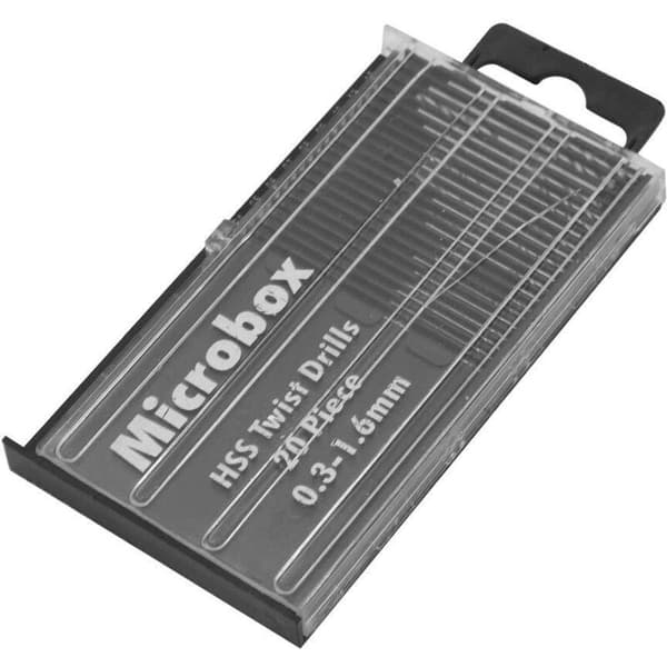 20 stk. Mini Mikro Hss Mikro Bor Sæt, Microbox Hss Bor Sæt Foret Sæt 0,3 mm-1,6 mm Med Etui Til Træ Plast