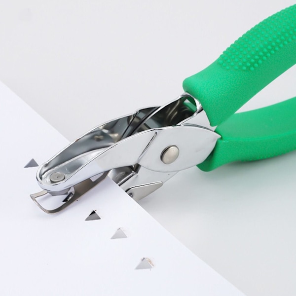 Metall Enkel Hålslag Präglingsverktyg Scrapbooking Stansar DIY Pappersskärare Triangle