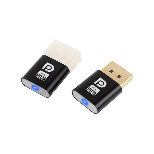 4k Displayport Dummy Plugg DP Virtuell Skjermadapter Edid Headless Ghost Emulator For PC Grafikk V