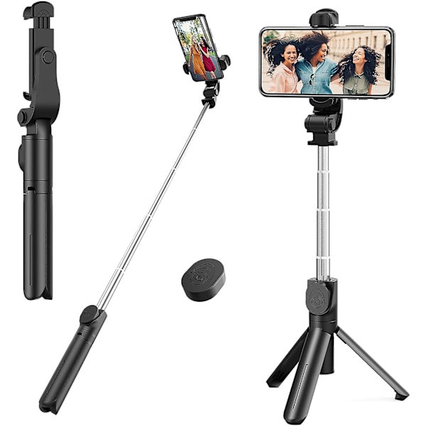 Selfie Stick Telefonstativ, Alt i én Udtrækkelig Stativ Selfie Stick