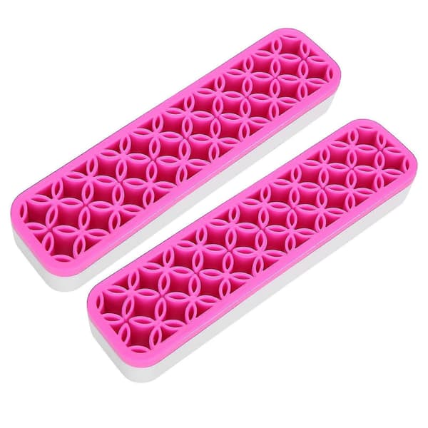 Makeup Brush Storage Box - Portable and Detachable Makeup Brush Holder Organizer (2pcs)