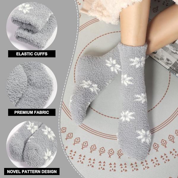 Vinter Fleece Cosiness 6 Par Dam Tjocka Termiska Sängstrumpor