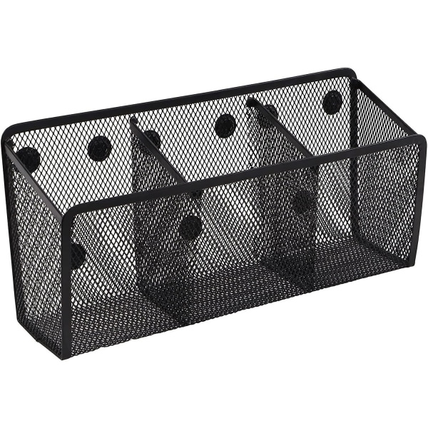 Magnetisk penneholder, netlagerkurv med ekstra stærk magnet til køleskab, whiteboard, skabstilbehør, kontorartikler arrangør