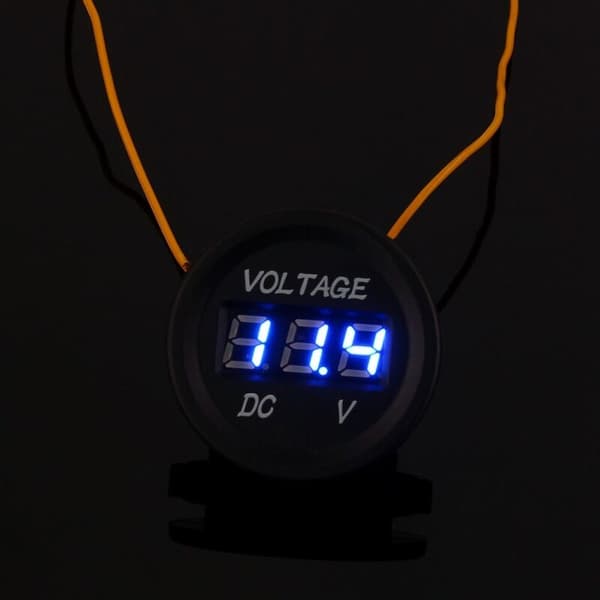 DC 12V-24V LED Digital Voltmeter til Bil Motorcykel Vandtæt ZY