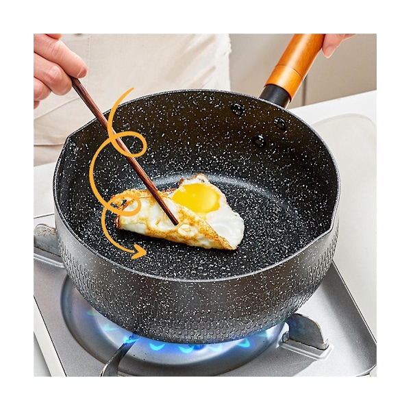 Multifunksjonell snøgryte Non-stick Pan Kjøkkenredskaper Aluminiumlegering Melkegryte Kjøkken Praktisk C