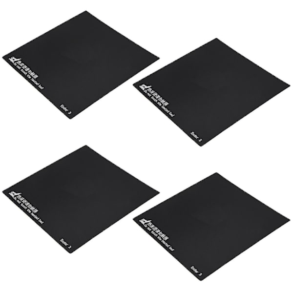 4x 3D-skrivertilbehør 235x235mm varme sengplattform klistremerke tilpasset for Ender-2 Ender-3