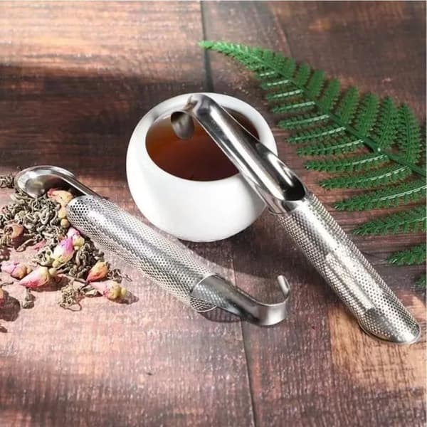 2x Tesil rør rustfritt stål nett teinfuser