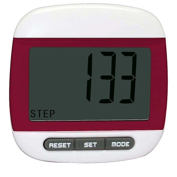 Multifunktionell fickpedometer med bältesklämma (1 st, slumpmässig färg)