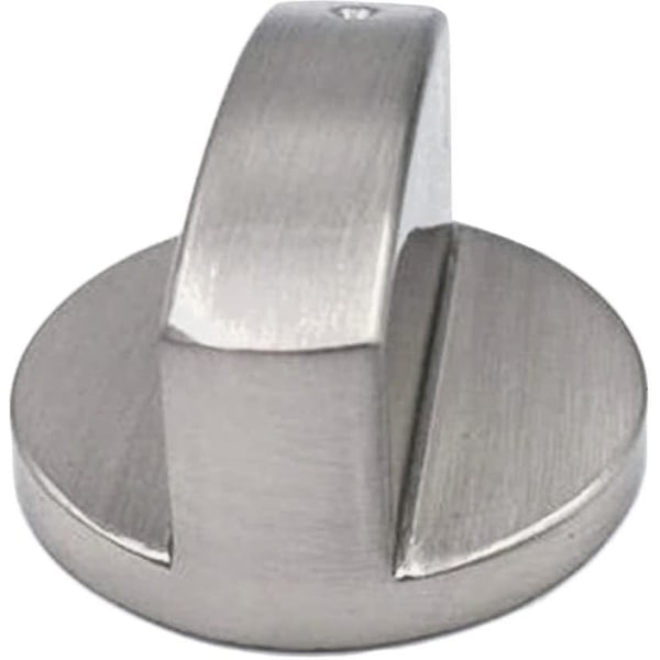 Gasknapp, 4 st metall 6 mm universell silver gasspisadapterknapp kontrollbrytare matlagningskontroll ytlås
