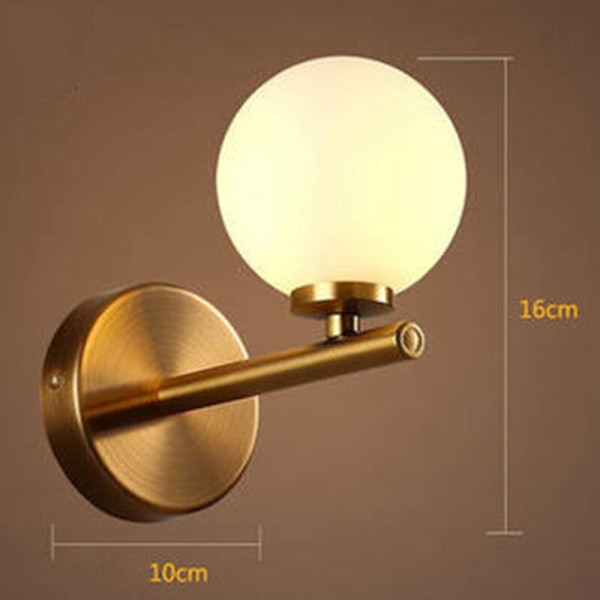Nordisk modern LED vägglampa sovrum molekylärt glas vägglampa inomhus konst vägglampa varmvit