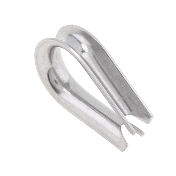 6 stk. Wire Rope Thimbles, M5 rustfritt stål thimble for kabelrigging ekstra kraftig Wire Rope Thimbl