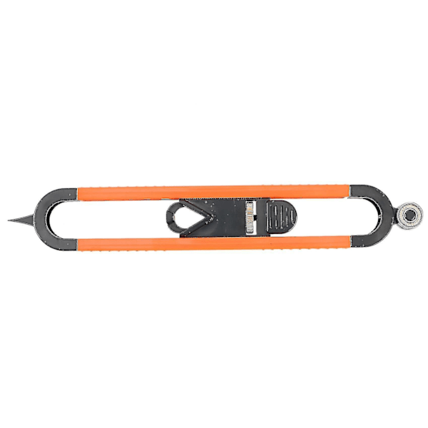 Kontur Gauge Kontur Værktøj, Kontur Værktøj Træbearbejdning Måler Lineal, 1 Pakke, Orange Sort