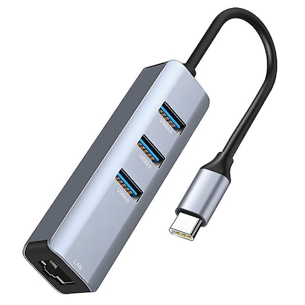 Usb C till Ethernet-adapter, rj45 till Usb C för 3/typ-c Gigabit Ethernet LAN-nätverksadapter för Pro
