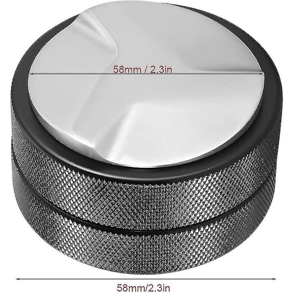 Kaffetamper i rostfritt stål 51 mm, espressokaffetamper, kaffepulver, kaffekross