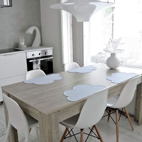 Barneplacematter, 2 stk silikon baby skybord, sklisikre, varmebestandige, bærbare matbrett for småbarn, barn, spedbarn - grå
