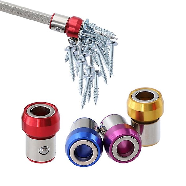 Magneettinen kärjenpidin Seos Elektromagneettinen rengas Ruuvimeisselin Kärki Korroosionesto Vahva magneetti Phillips-kärjelle Magneettisuus