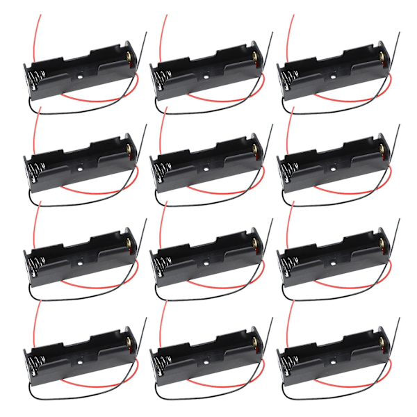 16 stk Profesjonell 18650 Batteriholder Med Ledningstråd Diy Batteribokser