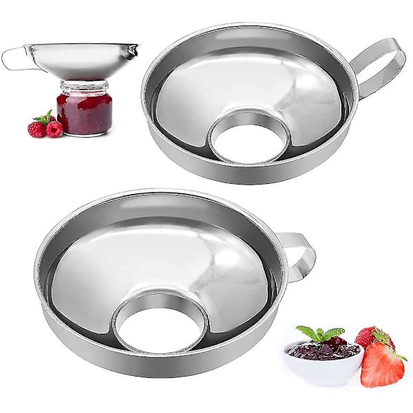 Funnel, 2 Pieces Stainless Steel Funnel, Jam Funnel, Canning Funnel Set