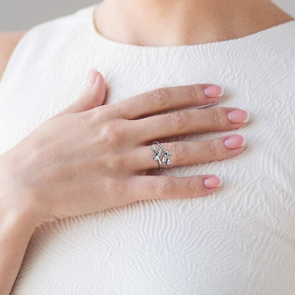 9 st silver justerbara ringar set knut justerbar finger ring ledring tåring strand smycken presenter till kvinnor flickor