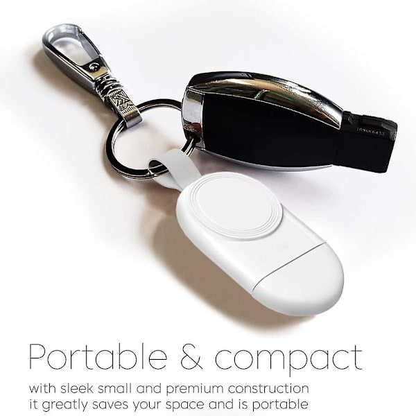 Magnetisk bærbar trådløs oplader kompatibel med Apple Watch Series 4  3  2  1