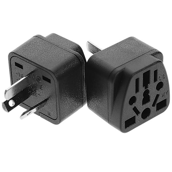 2 stk. australsk pluggadapter Reise AC-uttak pluggadapter pluggforlenger Au-plugg
