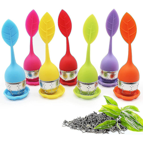7 stk. rustfrit stål te-infuser