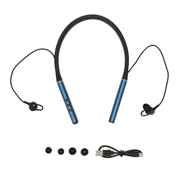 Bluetooth-kaulapantakuulokkeet langattomat HiFi-stereo bassomagneettiset kaulapantakuulokkeet ulkoiluun ja treeneihin, sininen