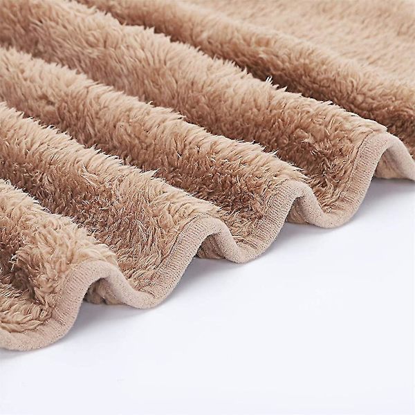 Hunde tæppe 80x80cm Fluffy Fleece kæledyr tæpper til kat hvalp vaskbar blød varm