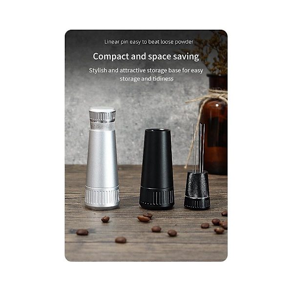 Kaffe Røreverktøy Kluter Pulver Nål Med Base Kaffe Kluter Pulver Røreverktøy Nål Kaffe Wdt Verktøy Sti