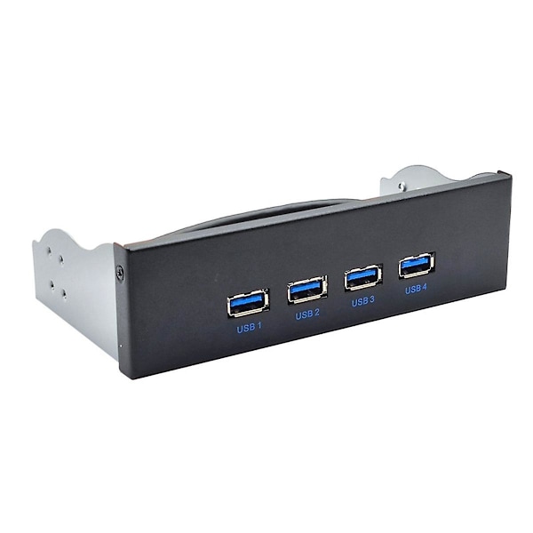 Usb3.2 10gbps 4-port optisk drivenhet panel 4x Usb3.2 Gen2 3.5-tums 5.25-tums hubb 19pin till C-port Forw