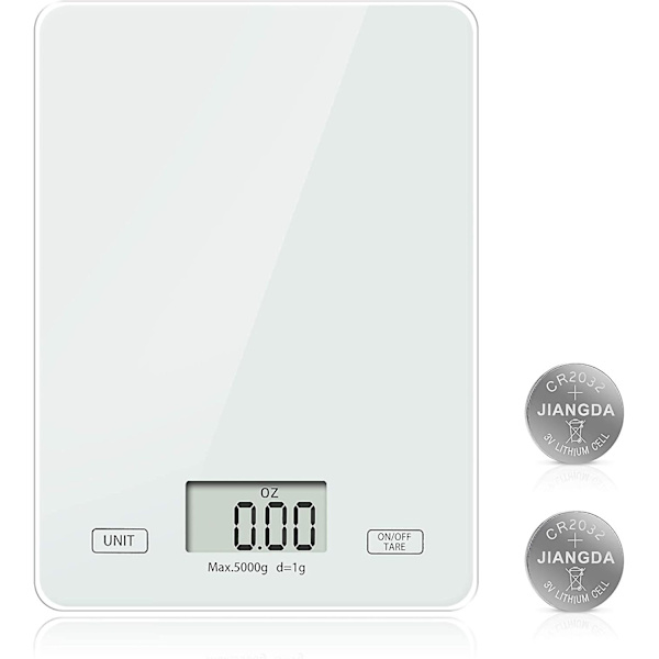 Digital køkkenvægt, 5 kg (2 g nøjagtighed) Digitalvægt Elektronisk vægt Digital