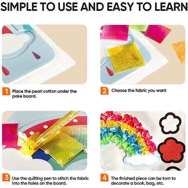 Poke Art DIY Leksaker Barndomsdröm Handmålad 3D Pedagogisk Leksak Fairy Tales